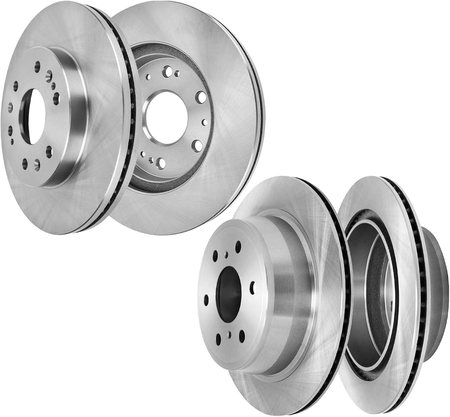 Autoclub Brake Rotors for 2007 2008 2009 2010 2011 2012 2013 Chevy Silverado 1500, for Avalanche Suburban Tahoe GMC Yukon XL 1500, Cadillac Escalade ESV EXT Brakes Replacement, 13" Front & 13.58" Rear