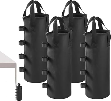 180LBS Top Zipper Sand Bags for Canopy Legs,Canopy Weights Set of 4