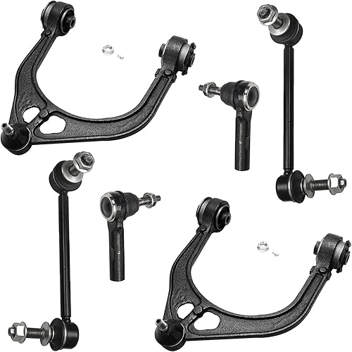 Miniatura 150 de Detroit Axle - Kit de suspensión delantera RWD para Chrysler 300 Dodge Charger Challenger Magnum 2 brazos de control superior con rótulas 2 rótulas