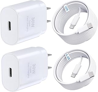 iPhone 17 16 15 Charger USB-C Charger 30W Super Fast Charging, Type C Block USB C Adapter Fast Phone Charging Plug Cable Cord [ 6.6ft + 10ft ] for iPhone 17, 17 Air, 17 Pro, 17 Pro Max, 16, 15, iPad
