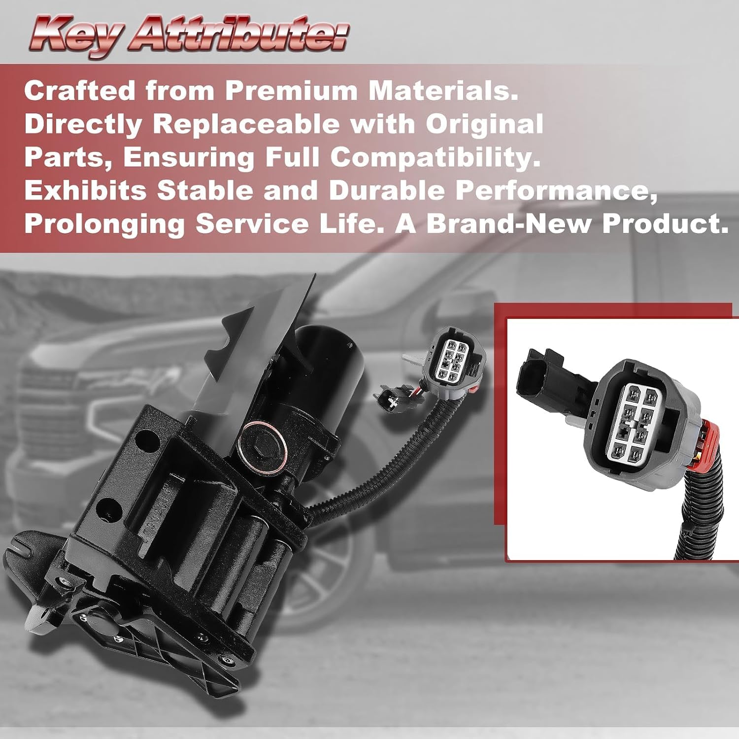 Left Driver Side Power Running Board Motor Compatible with GMC Yukon XL 2015-2020; Chevrolet Suburban 2015-2020, Cadillac Escalade ESV 2015-2020 Replacement# 84452642