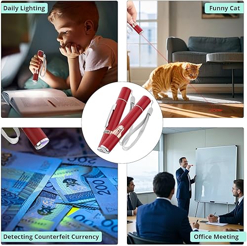 Miniatura 6 de TBTeek Juguetes para gatos de interior, 2 piezas, recargable, 7 patrones ajustables, juguete interactivo para gatos y mascotas, juguete de