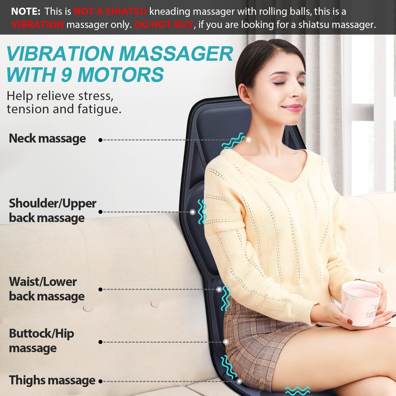 Back Massage chair pads, massage back with heat for relief relief, chair massage for full body massage, deep tissue vibrations with 2 adapters, Massage for Massar, Office and Reclineer Back Massage chair pads, massage back with heat for relief relief, chair massage for full body massage, deep tissue vibrations with 2 adapters, Massage for Massar, Office and Reclineer