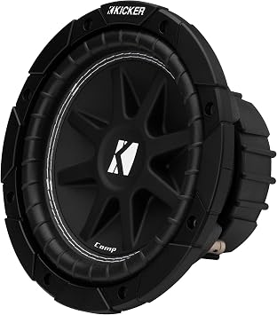 KICKER 43C84 Comp 8 Subwoofer, Single Voice Coil, 4-Ohm