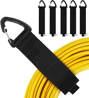 BONZELLA 5 Pcs Heavy Duty Velcro Straps, 16 Inch Hook and Loop Velcro Carrying Storage Strap for Cable, Wire, Rope, Hose, ... Price In India