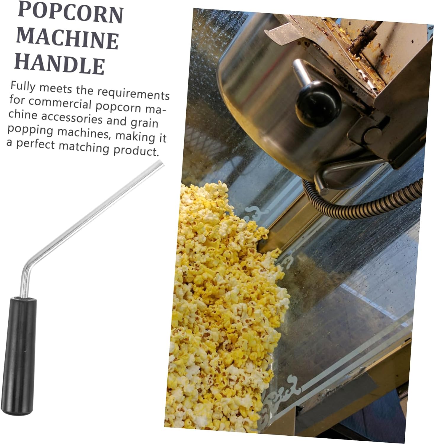 Popcorn Popcorn handle for maker inner pot joint iron machine knob maker knob pot lid Agitator shaft supply accessory image 3