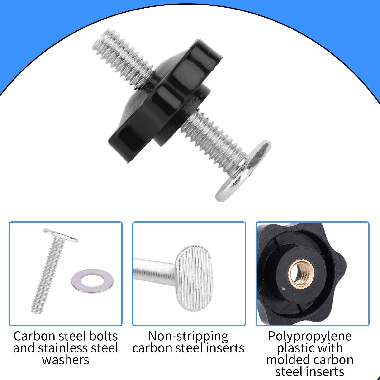 Fukaisu 10 Set 1/4-20 T-Track Knob Kit - Image 3