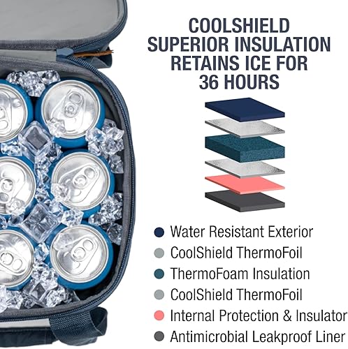 Miniatura 8 de CleverMade Leakproof Collapsible Insulated Cooler Bag, Portable Foldable Soft Side Tote Holds 183050 Cans, Lunch & Cold Beer, Use wReusable Freezer