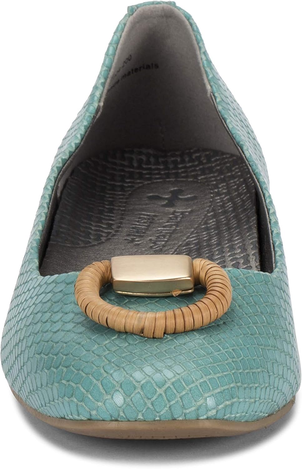 Baretraps Perrie Women's Flats & Oxfords 6 Aqua Snake Leather