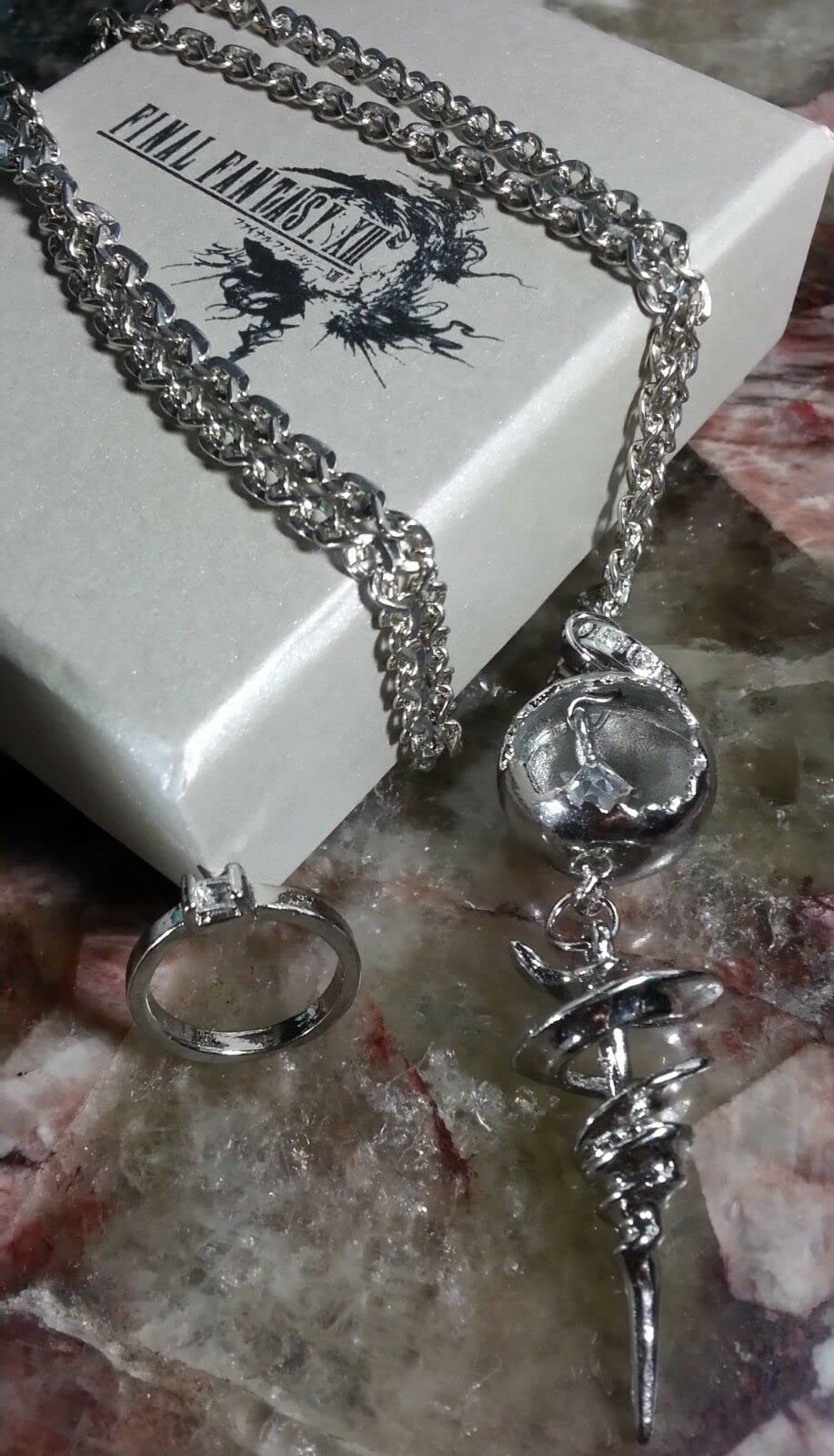 Final Fantasy XIII-2 Serah Farron Collier & Anneau | FF13 Necklace Cosplay