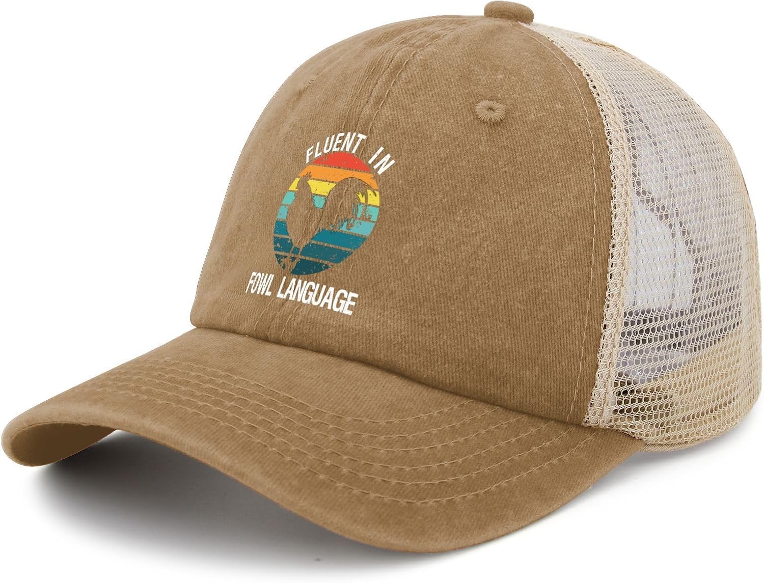 Fluent in Fowl Language Sun Hat Cycling Cap for Her