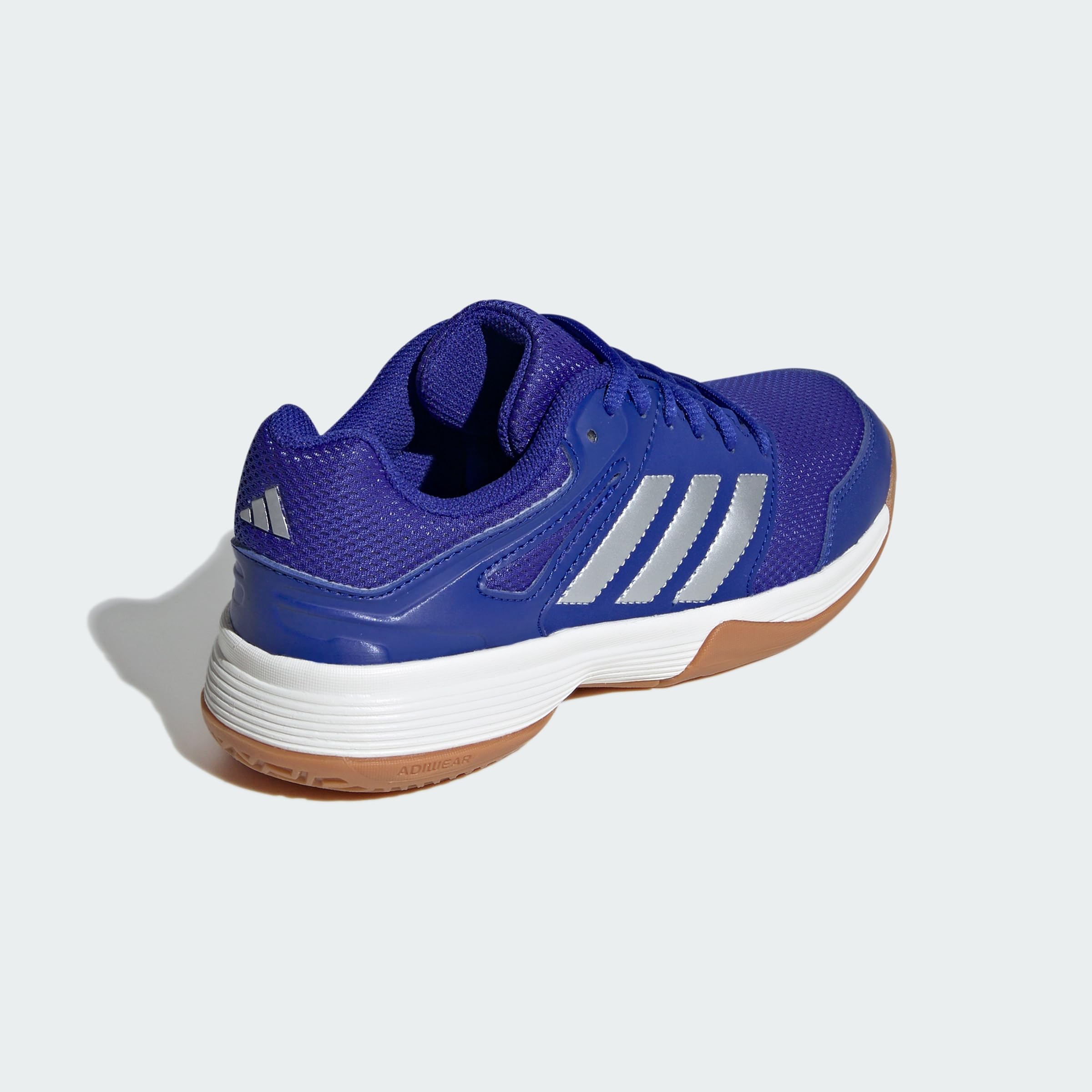 adidas Unisex niños Speedcourt Indoor Kids Shoes, Lucid Blue/Silver Metallic/Gum, 34 EU