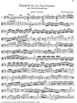 Viola Concerto in D Major, Op. 1 - For Viola & Piano: Carl Philipp
