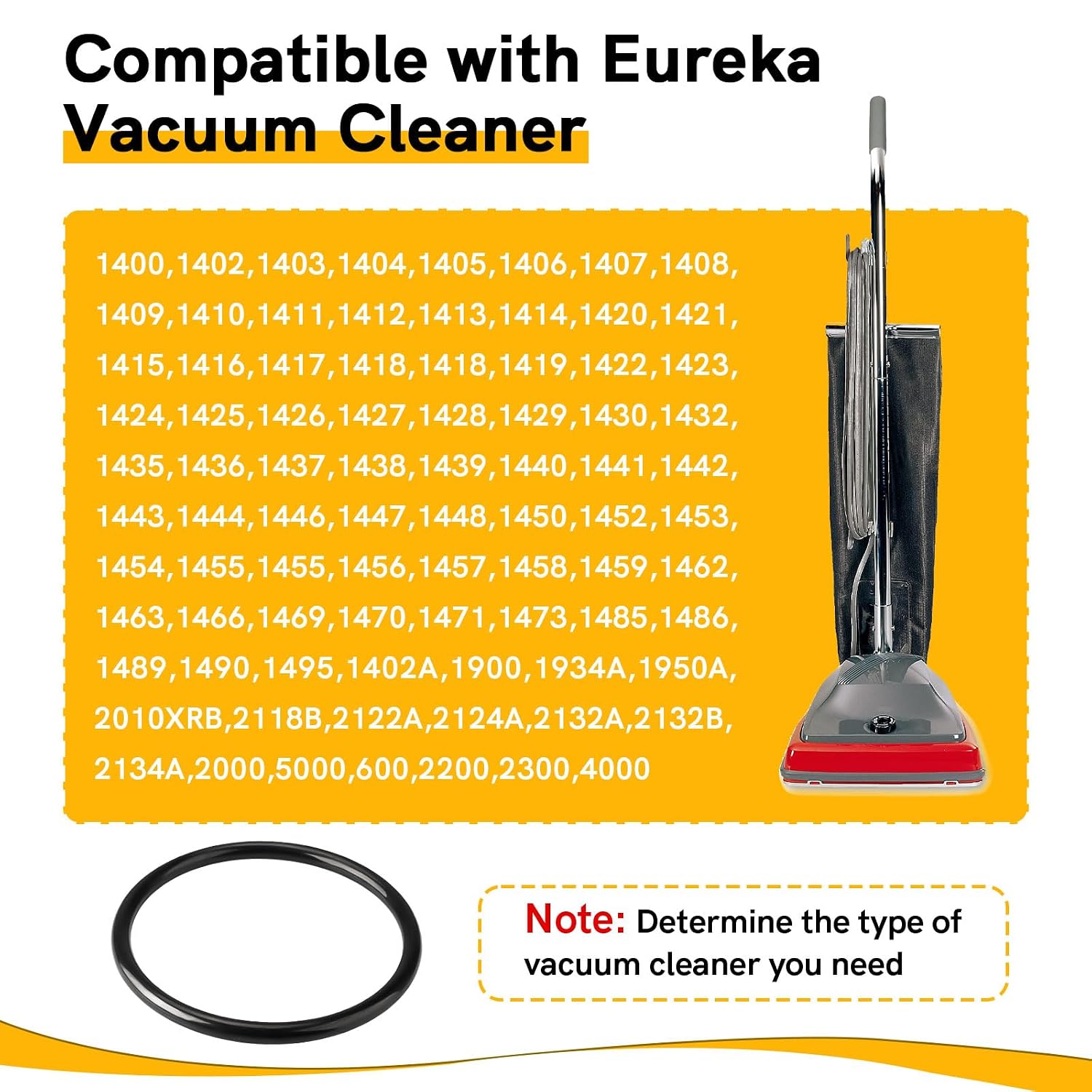 30563B Vacuum Belt for Sanitaire Eureka Commercial Upright Vacuum Cleaner, 66100 Round Vacuum Cleaner Belts for Sanitaire Eureka Style RD, SC679, SC684, SC688, SC886, SC887, SC888, SC899-20 Pack