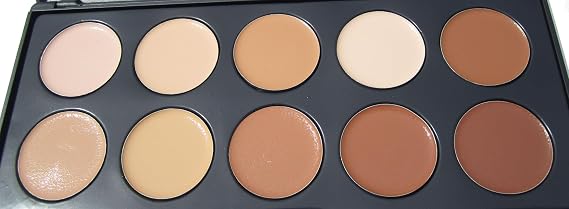 Botanical Beauty 10 Color Camouflage Concealer Palette, Cream Nature
