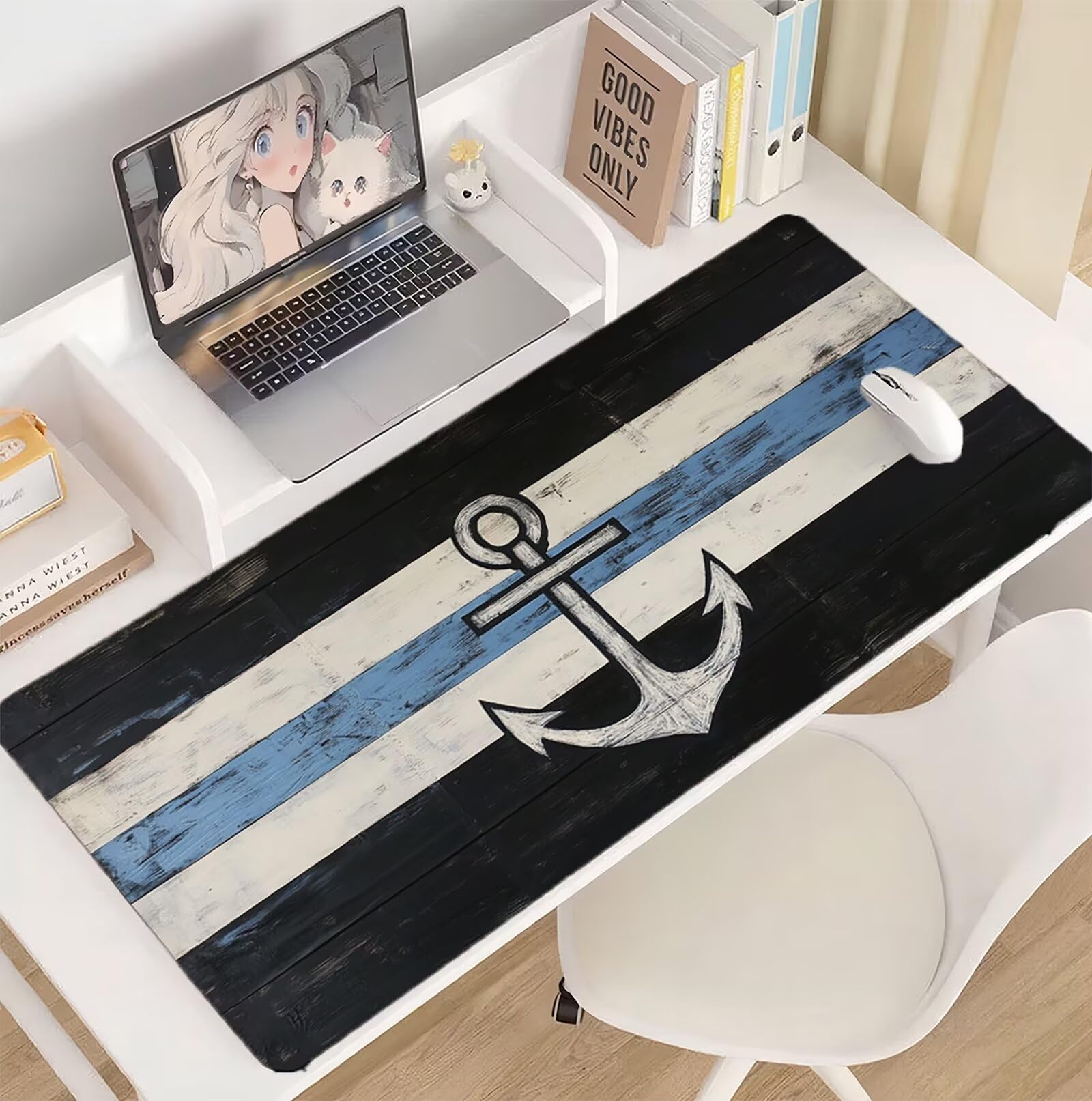 Podkładka pod mysz XXL 1600x800 podkładka pod mysz japońska podkładka pod mysz kotwica podkładka pod mysz podkładka pod biurko o dużej precyzji i szybkości ulepszona antypoślizgowa gumowa podstawa dla
