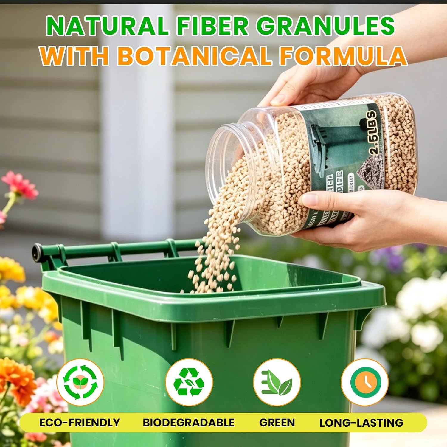 5 lbs Outdoor Trash Can Deodorizer Unscented Dumpster Deodorizer