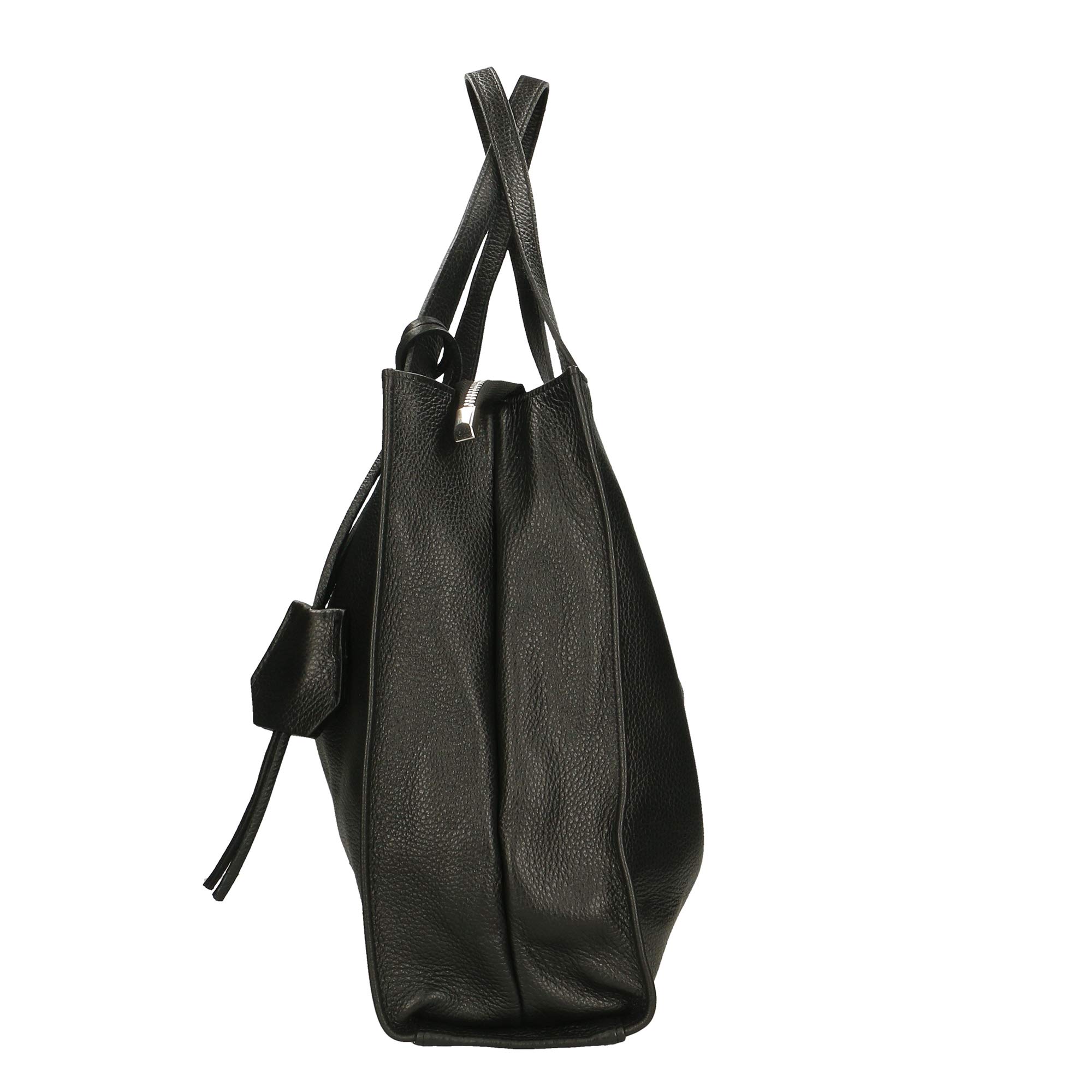 Chicca Borse Borsa a Spalla Donna in Pelle Made in italy 34x31x10 Cm