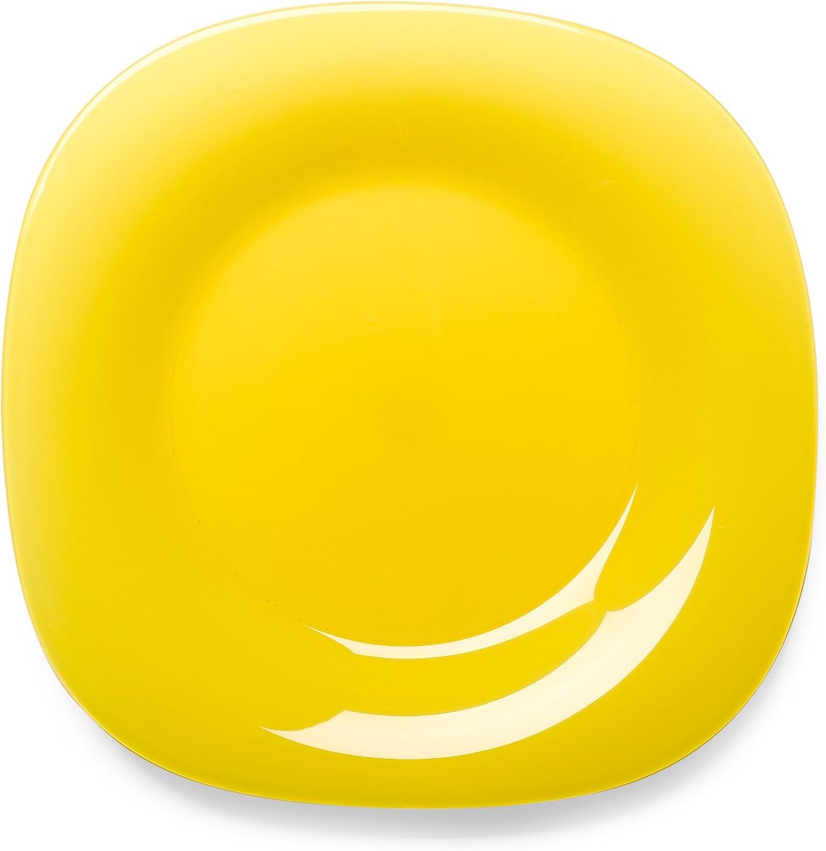 Bormioli Rocco Venezia - Juego de 6 platos llanos, color amarillo