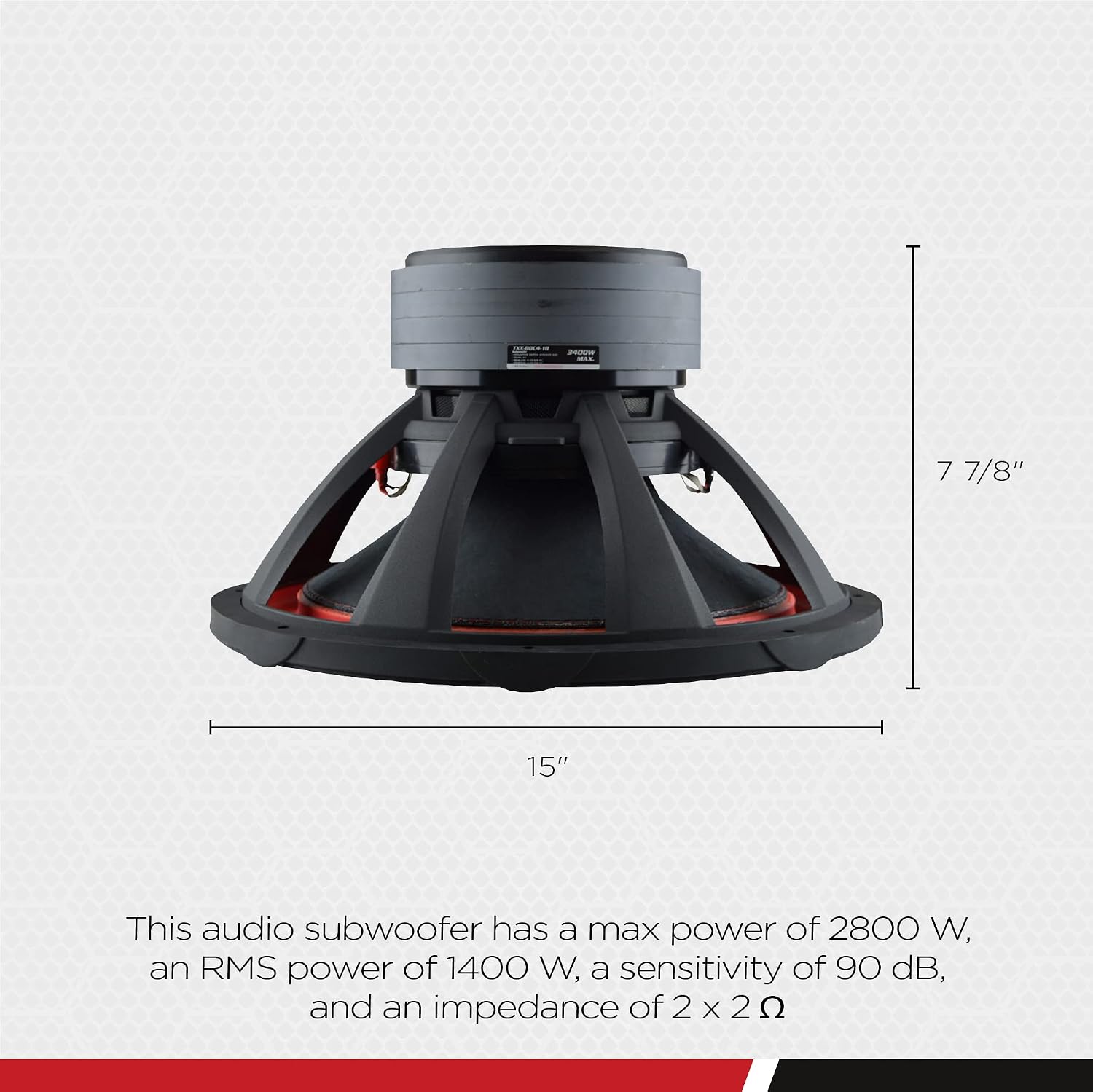 Car Audio Subwoofer Speaker System 