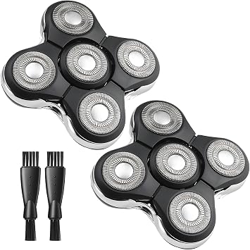 Balder Boss Replacement Head Compatible with Remington Balder Boss XR7120 XR7100 and RX7 Ultimate Series XR1600, 2 Pack Remington Shaver Replacement Heads, 2 Cleaning Brush