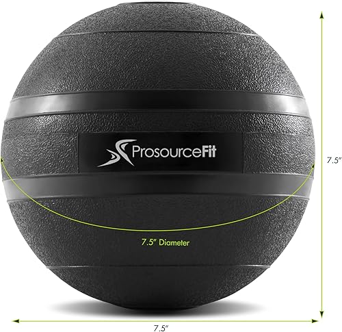 Miniatura 2 de ProsourceFit - Balones medicinales de 5, 10, 15, 20, 25, 30, 50 libras, agarre suave y texturizado, peso muerto para crossfit, fuerza y