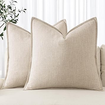 MIULEE Decorative Linen Pillow Covers