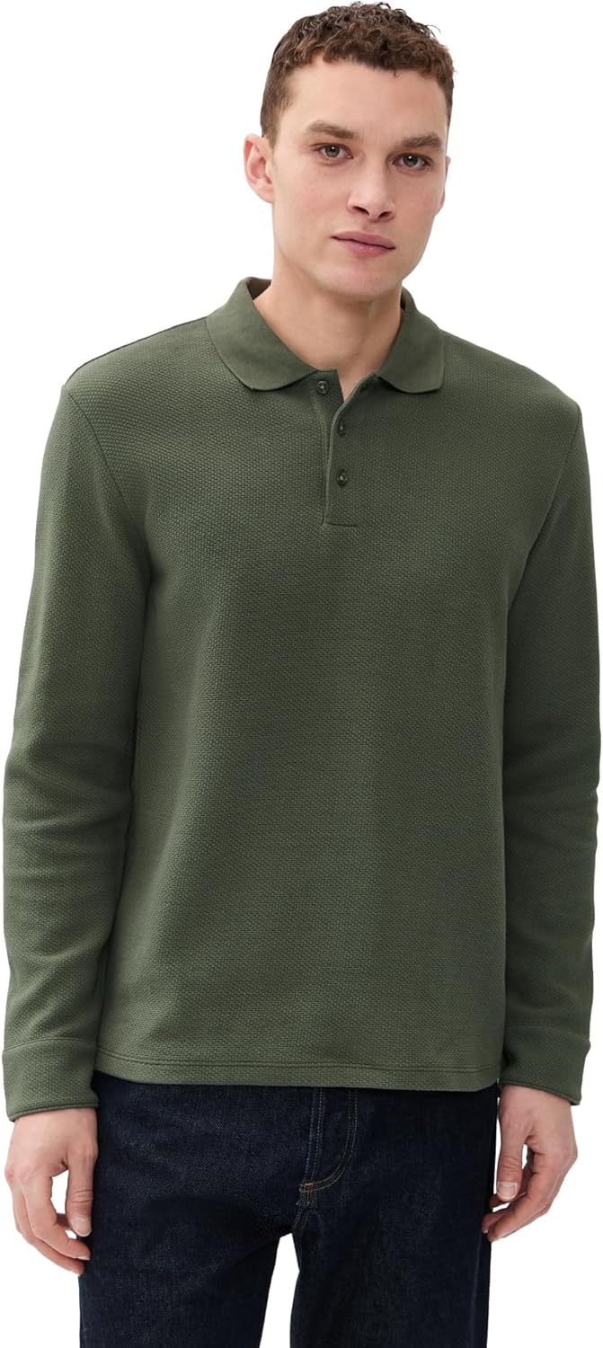 Vince Men's Basket Weave Polo