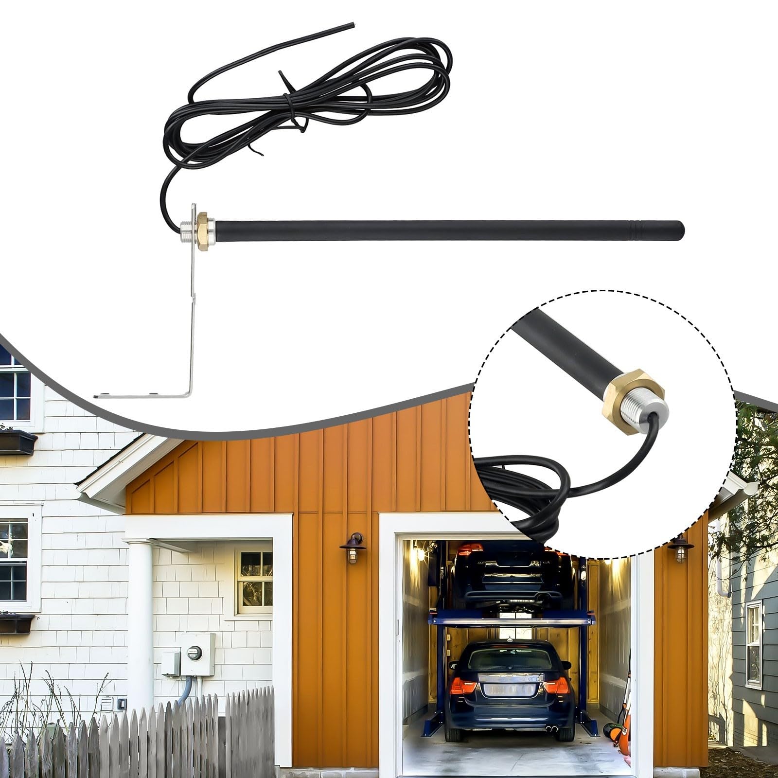 Antenna ad alte prestazioni per GTO per apri cancello intelligente Raggiungi fino a 250 metri di distanza con guadagno 3dBi