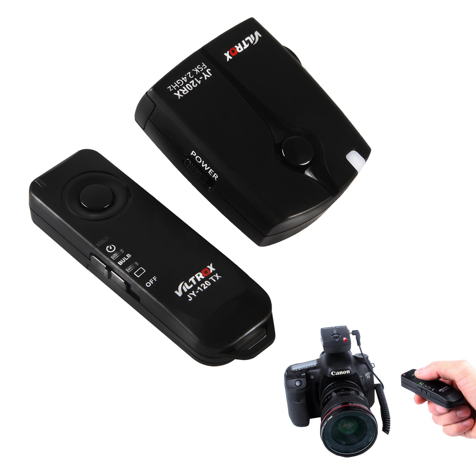 VILTROX JY-120-C1 wireless remote shutter release system components