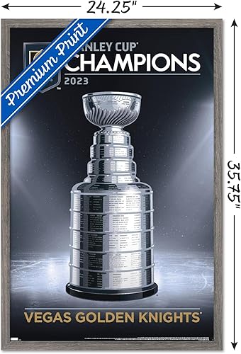 Miniatura 3 de Trends International NHL Vegas Golden Knights - 2023 Stanley Cup Team Logo Wall Poster