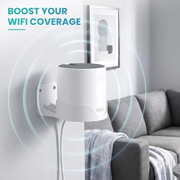 Sootozy Wall Mount Holder for Tp-Link Deco x55 AX3000 WiFi 6 Mesh System, Wall Mount Stand Bracket for Tplink Deco Router x55/AX3000/X20/X50/X60/X4300 Pro/X5000/X5400 Pro/W3600/W4500/W6000 (3 Pack)