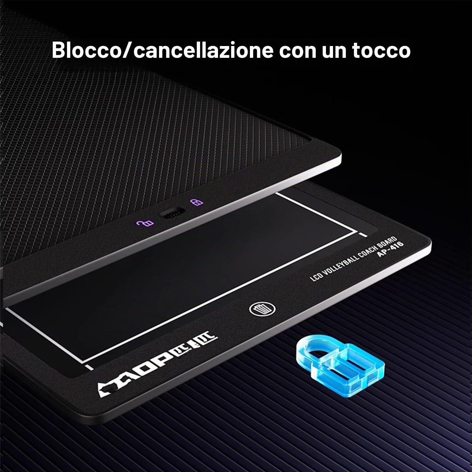 Elettronica Lavagna Tattica Pallavolo, 16 Pollici Lavagna Elettronica per Allenatori, Portablocco per Istruttore, Tavole per Allenatori Tattiche con Lo Stilo