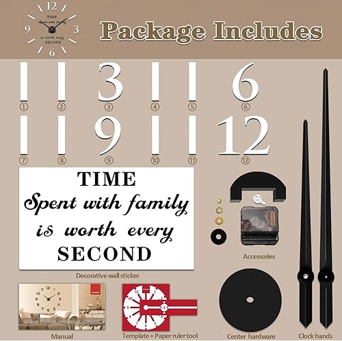 Vista 21 de VANGOLD Wall Clock for Living Room Decor