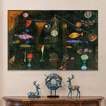 Amazon.co.jp: Paul Kleeパウル・クレー絵画作品（フィッシュ