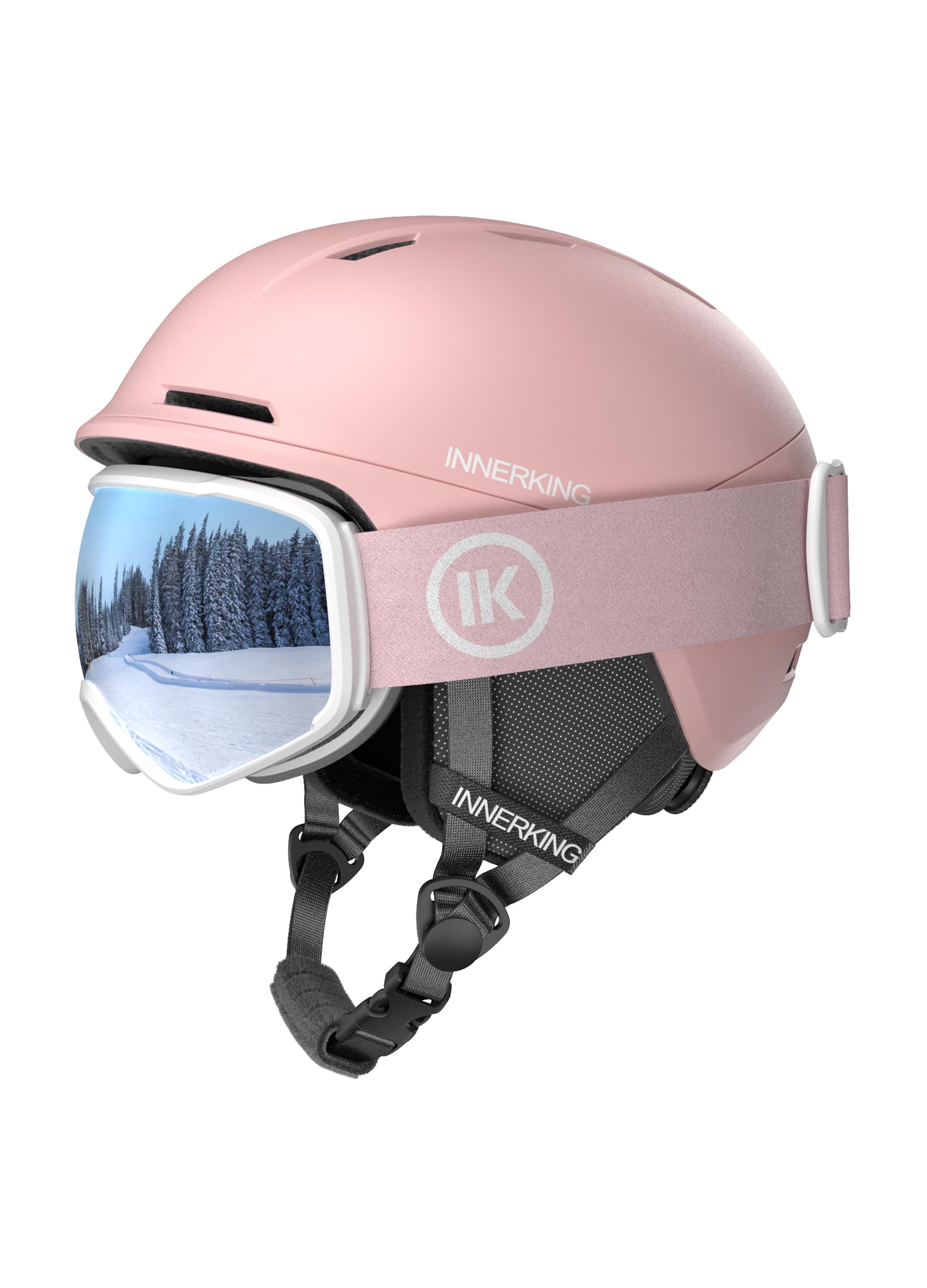 InnerKing Snowboard Helmet with Ski Goggles