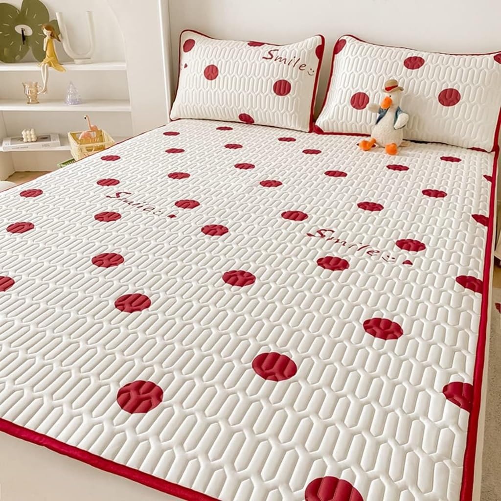 Alfombrilla de seda de hielo, cubrecolchón de látex refrescante, cubierta de almohadilla de enfriamiento, plegable, colchón de dormir fresco, tapete de aire acondicionado para el hogar, la escuela y