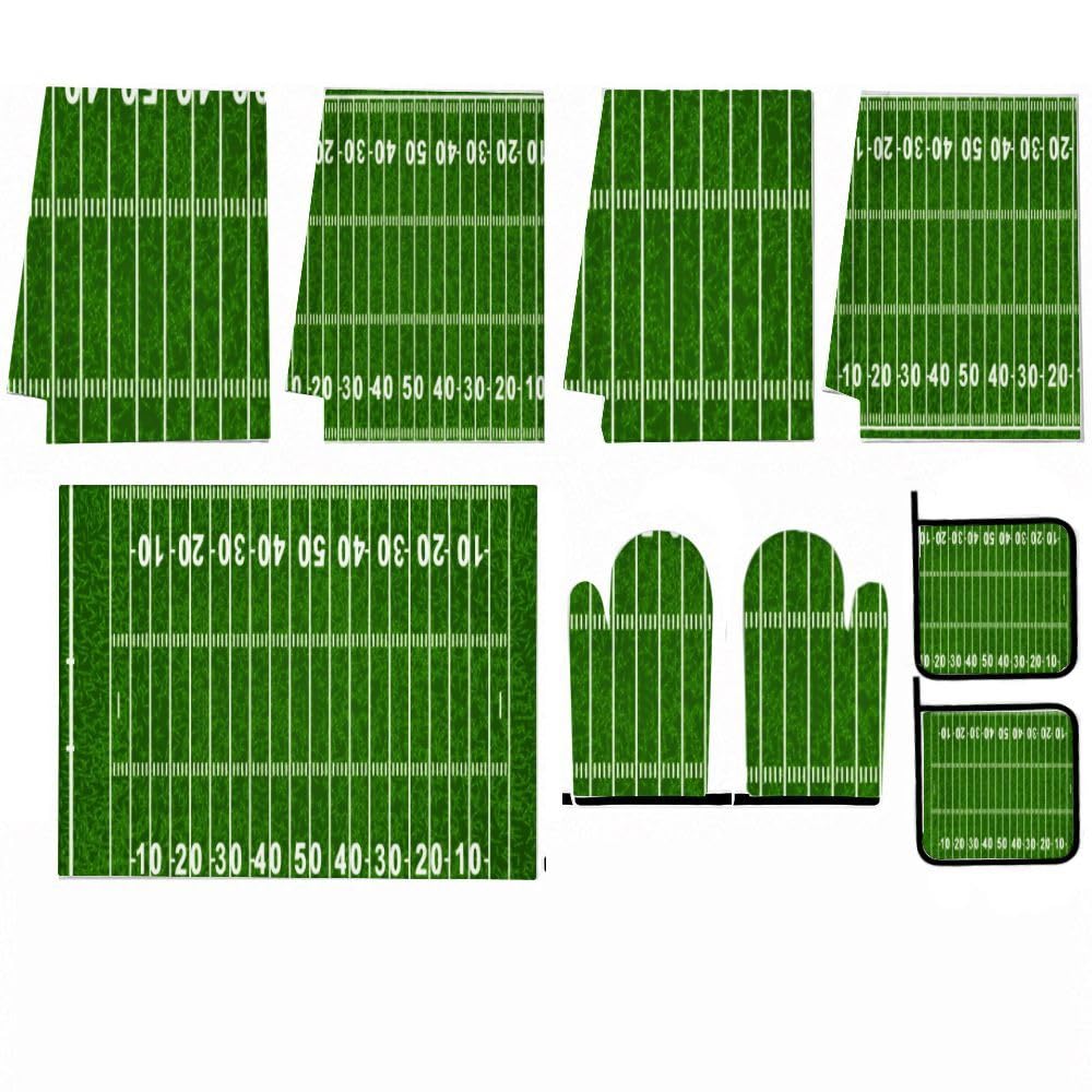 9PCS Campo di Calcio Cucina Decor e Accessori Set