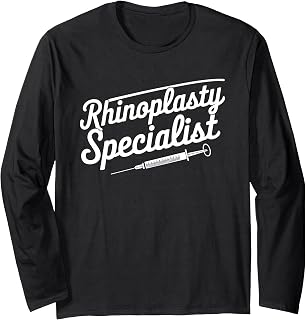 Rhinoplasty Specialist, Plastic Surgeon Nose Surgery Long Sleeve T-Shirt
