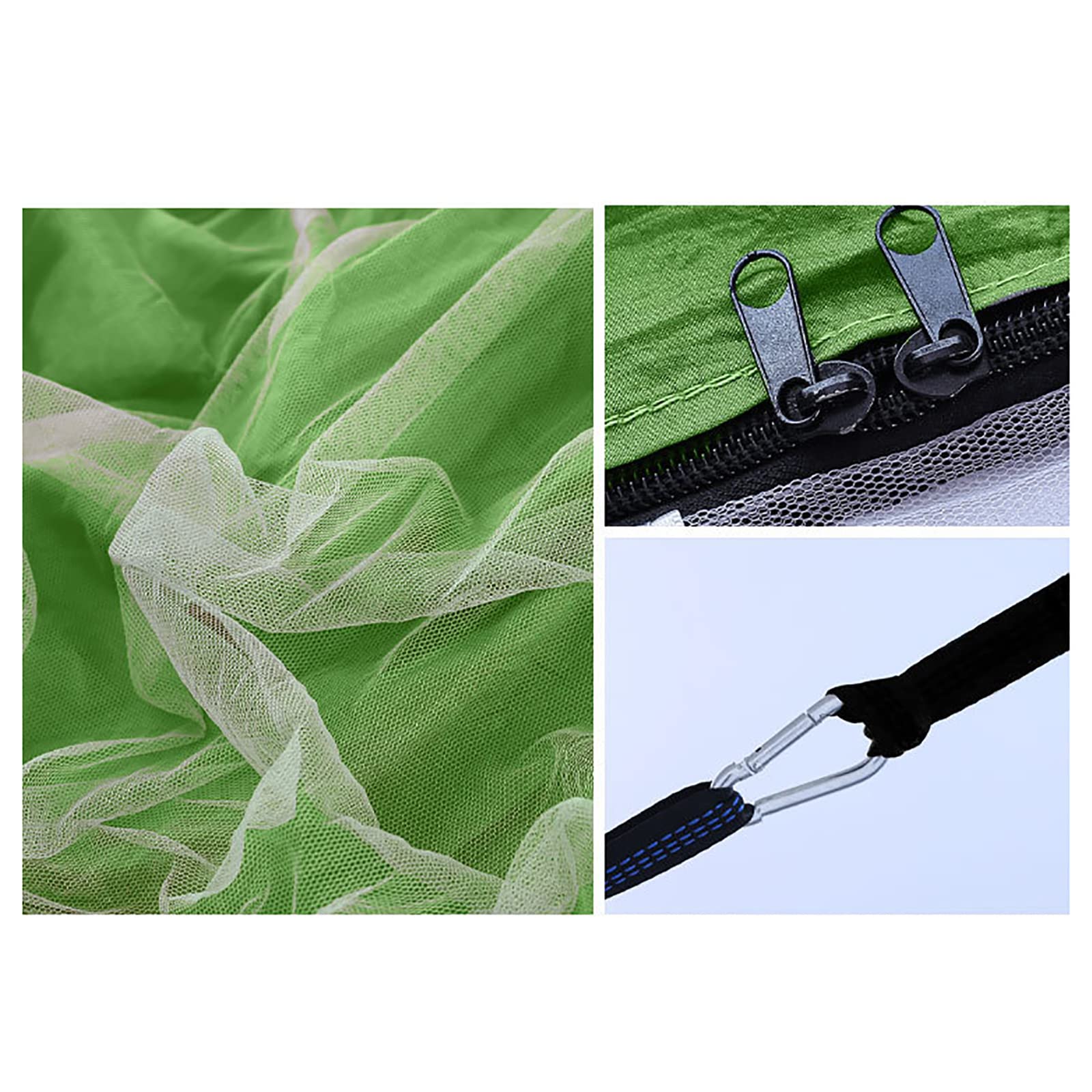 amaca da campeggio, Campeggio 2 persone - 300 kg Viaggio 260 x 140 cm Set con moschettoni per spiaggia viaggio trekking