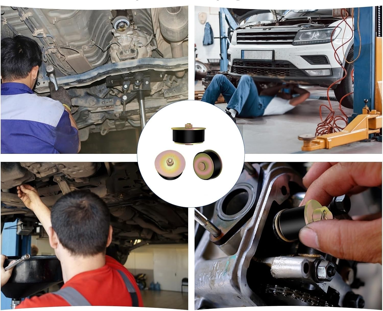 Rubber Expansion Plug 2pcs Automotive Engine Expandable Freeze Rubber Plugs for Vehicle and Other Vehicles