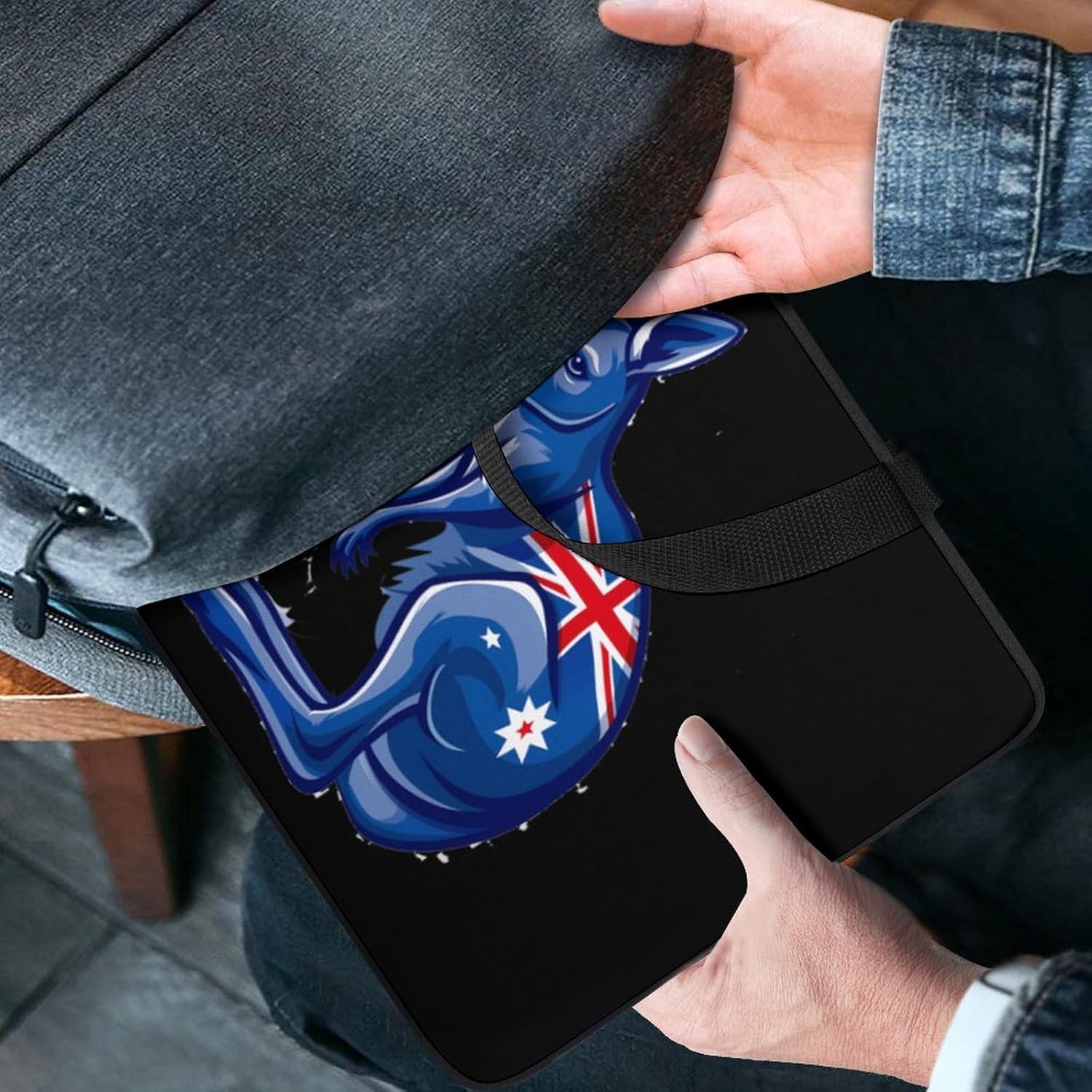 Kangarooes Australian Flag Laptop Bag Print Computer Sleeve Case Protector Briefcase Totes for Women Men