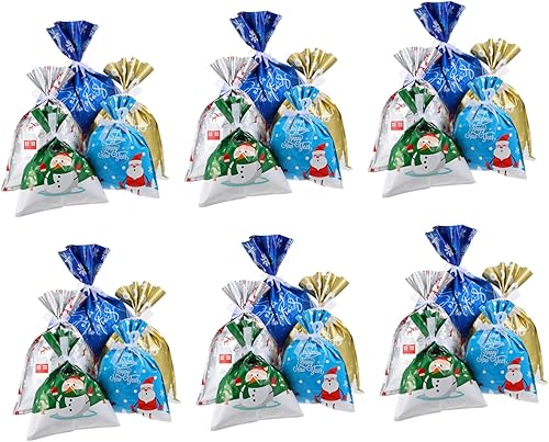 NOLITOY 35pcs caramelo de Navidad Año Nuevo Trato de Navidad Muñeco de nieve de regalo de Navidad Regalo de Navidad Embalaje de aluminio Decorar