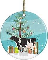 Vista 72 de Caroline's Treasures Bactrian Camel Adorno de cerámica de Navidad, decoración colgante de árbol de Navidad verde azulado para el hogar, vacaciones