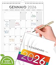Calendario 2026 da Muro e Tavolo | Planner Mensile 12 mesi | da Appendere | Formato A4 VERTICALE - 21x30 cm | Gennaio 2026 – Dicembre 2026