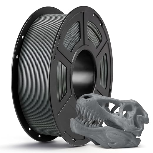 ANYCUBIC PLA 3D Printer Filament, RFID 3D Printing PLA Filament 1.75mm Dimensional Accuracy +/- 0.02mm, 1KG Spool (2.2 lbs), Texture Grey