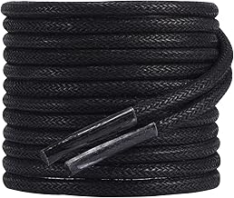 2 Pair of Round Waxed Shoelaces for Dress Shoes, Laces for Dress Shoes, Replacement Laces, 2.5 mm Thick, Business Shoelaces