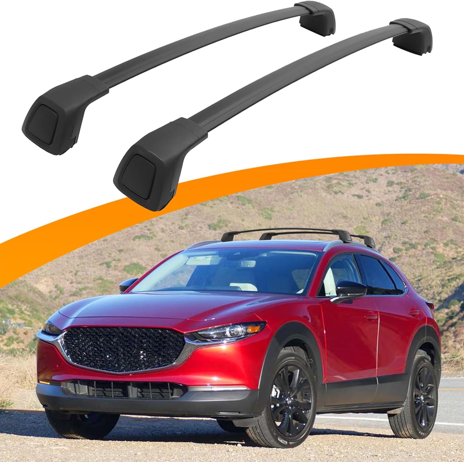 Snailfly Roof Rack Cross Bars Fit for Mazda CX30 CX-30 2020 2021 2022 2023 2024 2025 Crossbars Cargo Carrier Bars Accessories