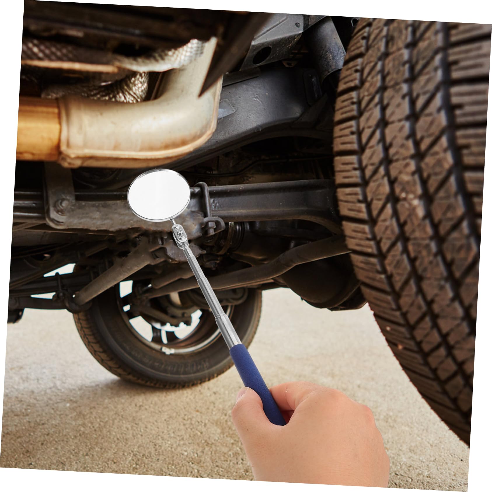 Beatifufu 5pcs Vehicle Inspection Mirror Car Telescoping Inspection Mirror Inspection Mirror Extendable Automative Inspection Mirror Inspection Mirror Replacement Mechanic Mirror Blue