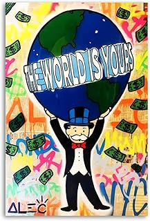 ALEC-Monopolys The World Modern Decoration Printing Posters for Living Room And Bedroom16x24inch(40x60cm)